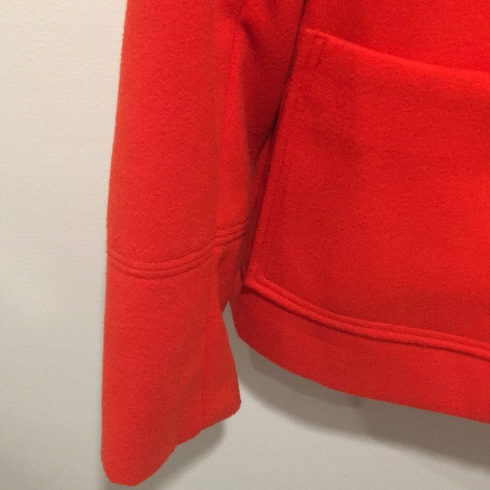 H&M Women’s Hooded RED Jacket Size 4 - Picture 10 of 11